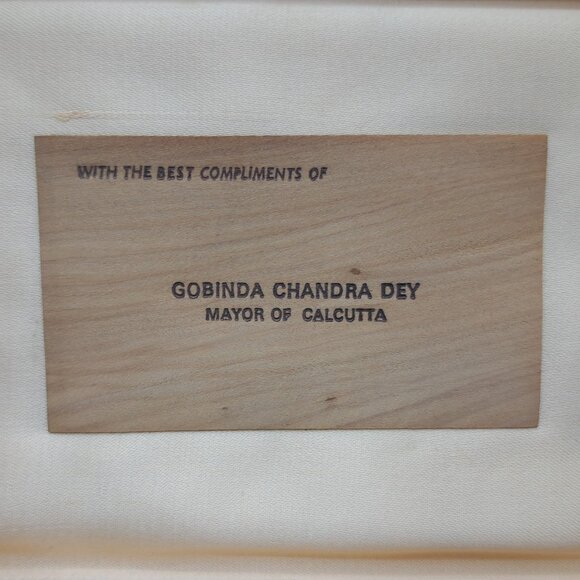 Memorial Scroll Mayor Of Calcutta Imperial Art College 1960s - Picture 10 of 11